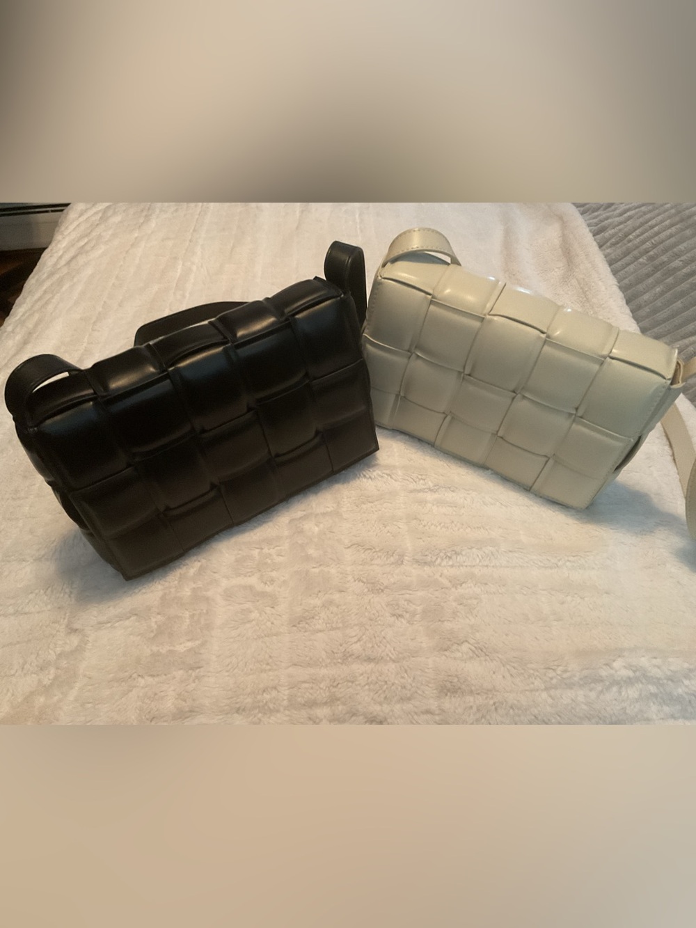 Two Woven Crossbody Shoulder Bag - Women